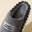 Pantufa de Pelúcia Antiderrapante HappyFeet™ – Chinelo de Inverno com Solado Grosso