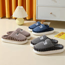 Pantufa de Pelúcia Antiderrapante HappyFeet™ – Chinelo de Inverno com Solado Grosso