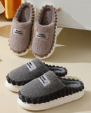 Pantufa de Pelúcia Antiderrapante HappyFeet™ – Chinelo de Inverno com Solado Grosso